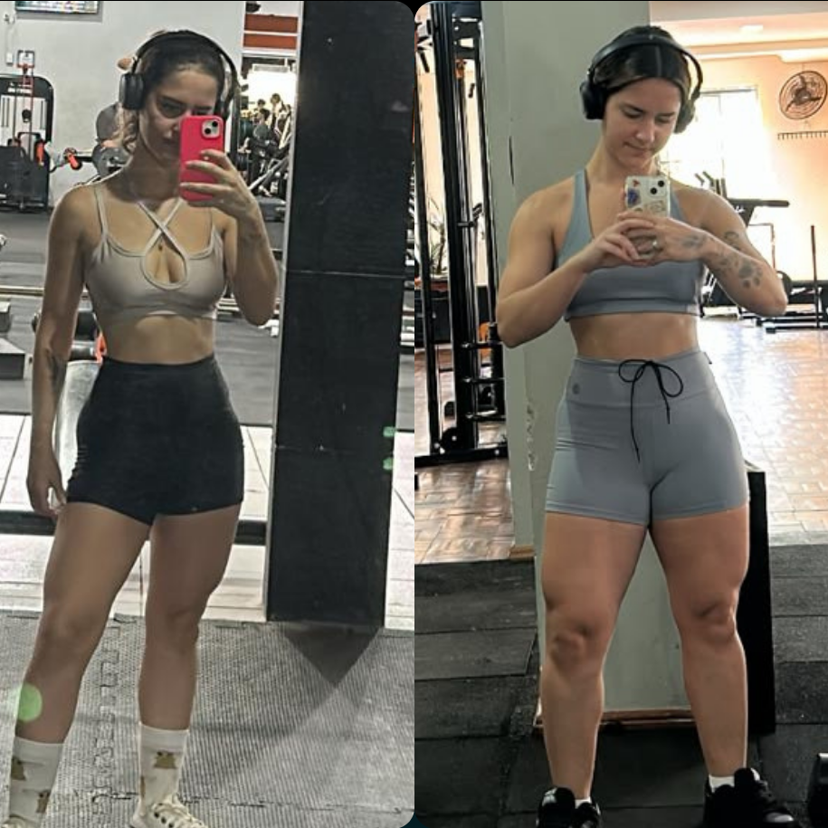 Antes e depois de aluno(a) Timm Personal, transformação 3